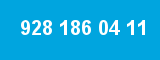 928 186 04 11 928 186 04 11